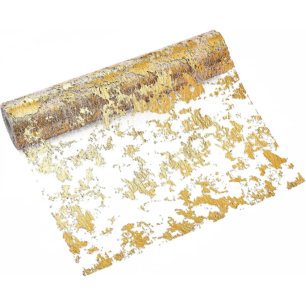 Gold Table Runner Elegant Polyester Decorative Tablecloth Home Dining Party Wedding Decor Table Runner Household Desk Cloth