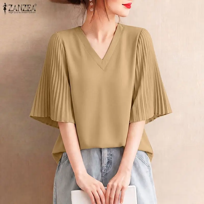 Thumbnail 2 - #15 Latest Womens Office Work Blouses Offers