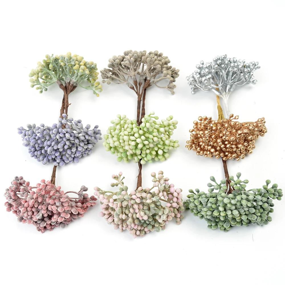 6Pcs/Bunch Artificial Flower B - Baby Breath Dried recension och pris