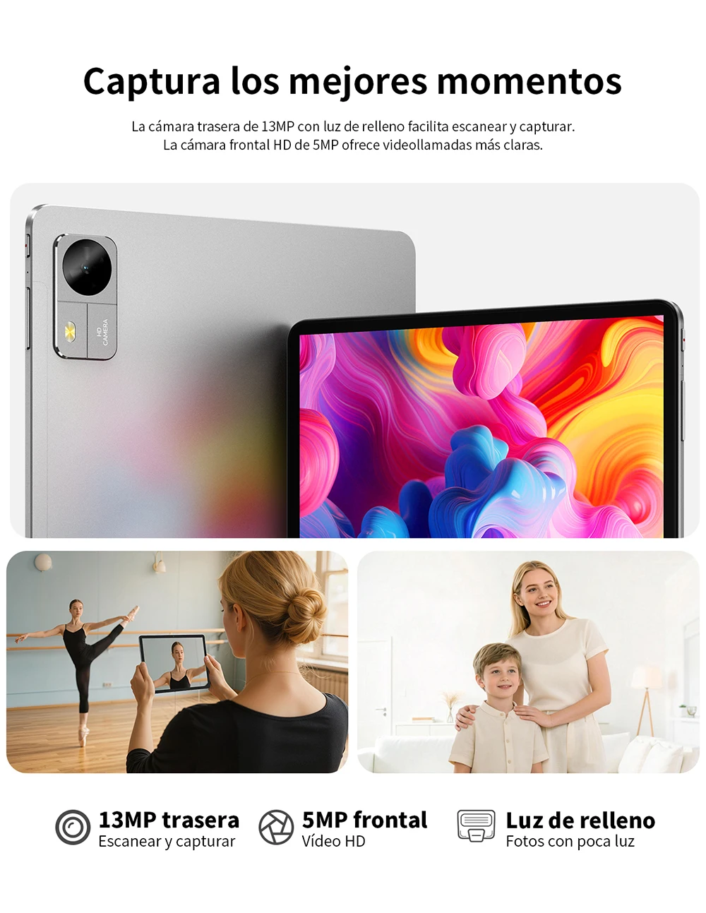 Teclast M50T 2026 10.1-inch IPS Tablet, Gemini AI, Android 16, Max 32GB RAM (4GB+28GB Virtual), 128GB ROM, A537 Octa-Core CPU, 7000mAh Battery, Type-C, Supports microSD up to 1TB & Wi-Fi 6