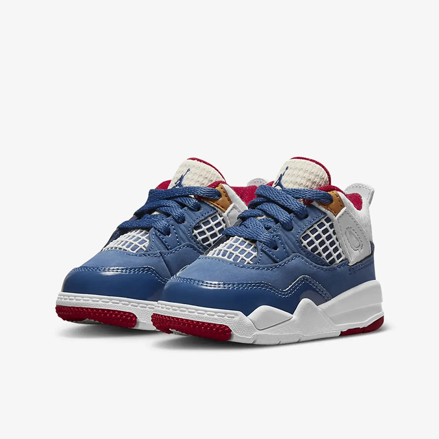 Nike, réplica auténtica del modelo Jordan 4 Retro, zapatillas deportivas de uso casual para bebés, DR6951-400.
