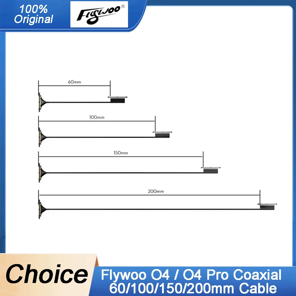 Cable Coaxial Flywoo O4/O4 Pro-60/100/150/200mm baja pérdida alta integridad de señal para transmisión de vídeo de Dron FPV reemplazo DIY