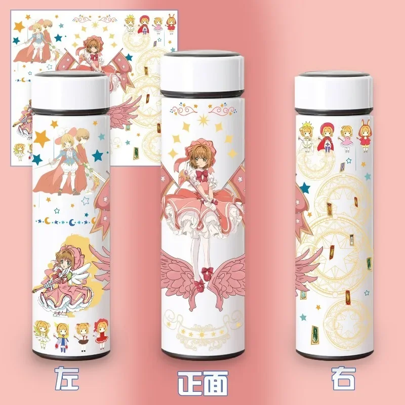 Cardcaptor Sakura Smart Thermos Cup Anime Peripheral Creative Stainless Steel 304 Display Temperature Water Cup Christmas Gift