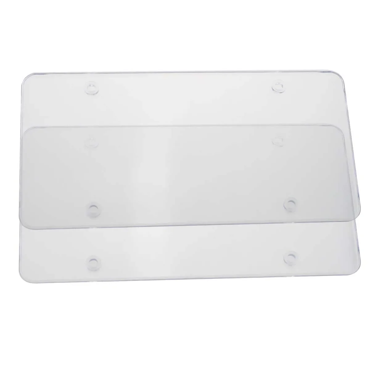 

2 pcs Car license plate frame, American license plate frame transparent white plane, modified license plate frame