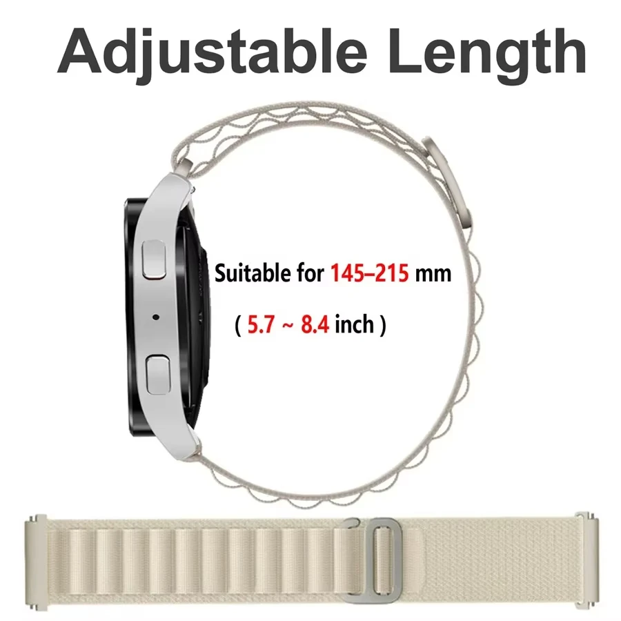 Alpine Loop For Samsung Samsung Galaxy Watch 7/FE/6/5 Pro/4 Classic 44/40mm 45mm Nylon band sport bracelet Huawei watch GT4/3/2e