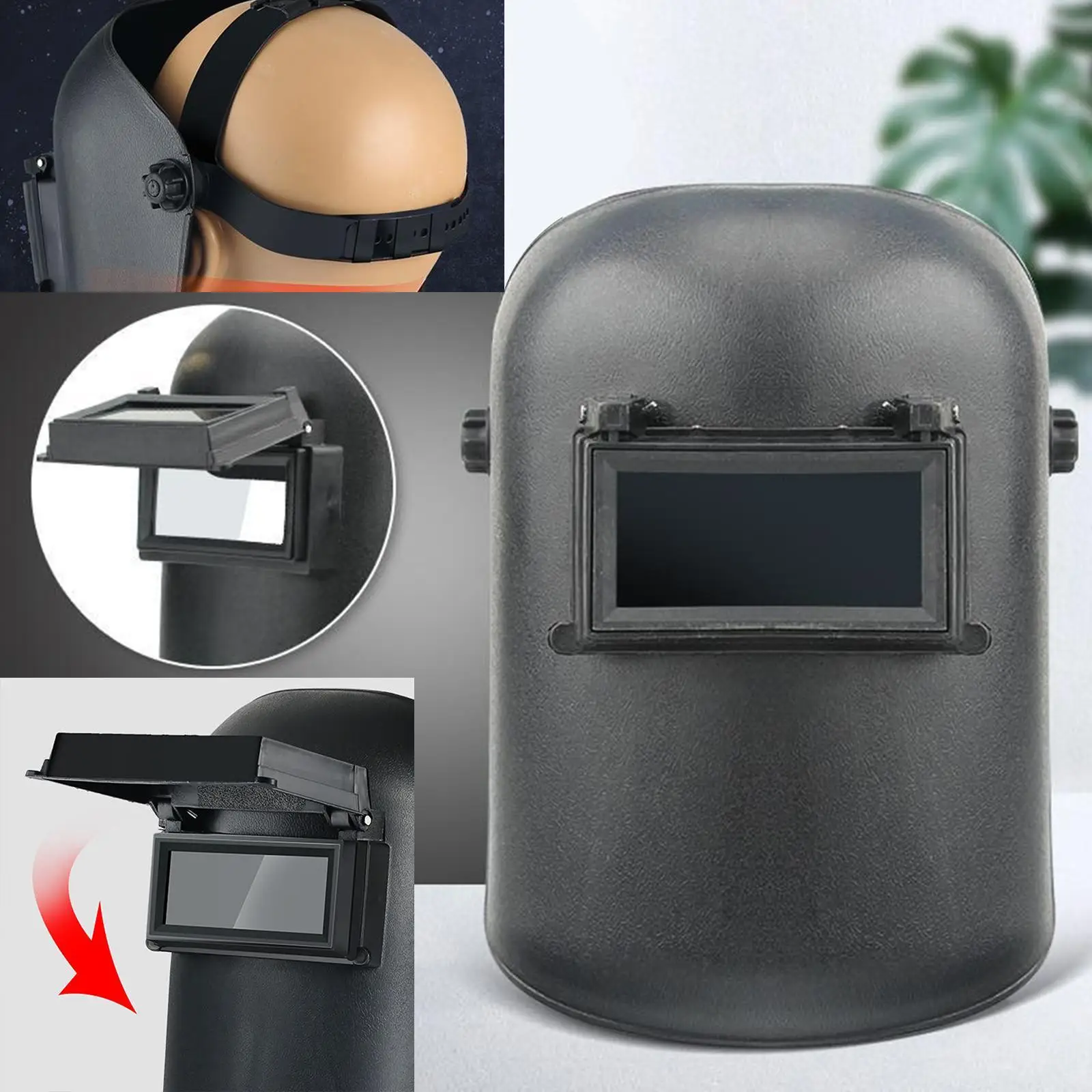Flip Front Welding Masks Large View 180° Rotation Adjustment Comfortable