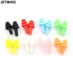 10pairs Colorful Silicone Soft Ear Plugs Earplugs Swimming Earplugs For Study Sleep Swimming Water Sports Comfortable