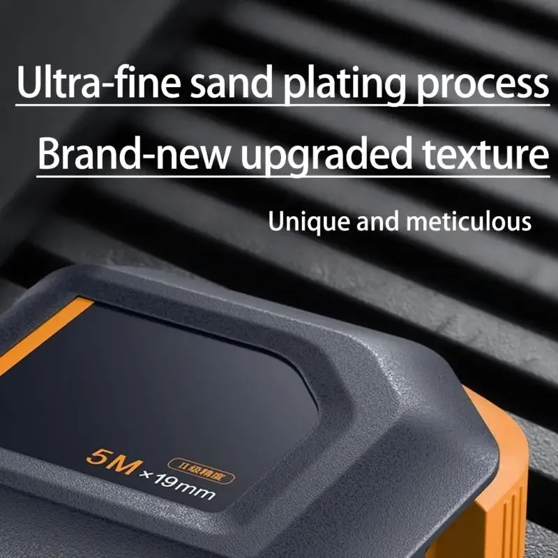 Misura a nastro automatico da 2/3/5m Rigno metrico precisione ispessita con fibbia e clip posteriore per costruzione