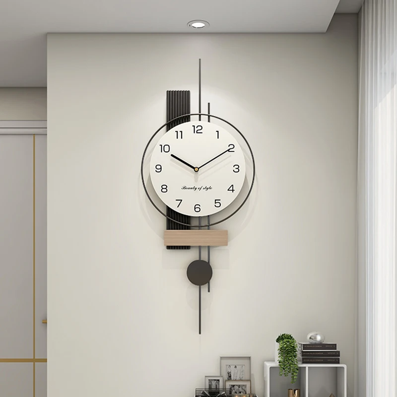 Battery Korean Wall Clock Minimalist Stylish Bathroom Classic Wall Watch Modern Designer Montre Murale Living Room Decoration