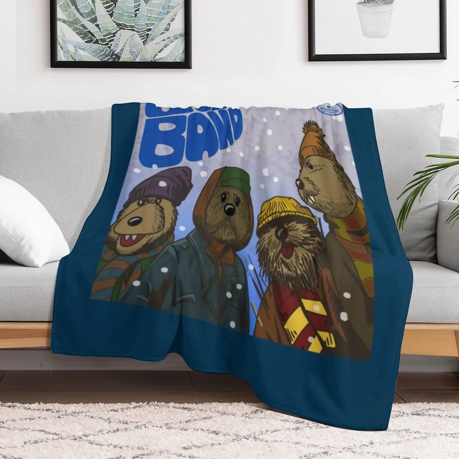 Emmet Otters Jug Band Christmas 1 Throw Blanket Cozy Home Blanket Gift for Christmas Holiday