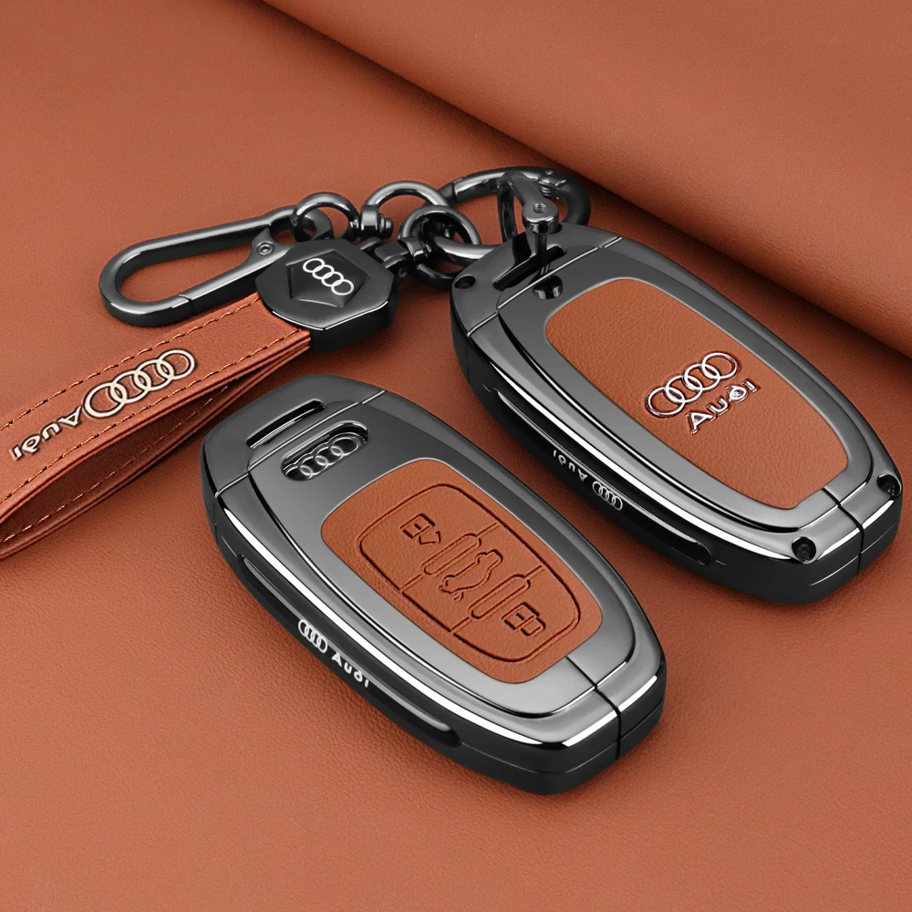 

Leather Car Remote Control Key Case Shell Protective Shell For Audi A1 A3 8V A4 B8 B9 A5 A6 C7 A7 A8 Q3 Q5 Q7 S4 S6 S7 S8 R8 TT