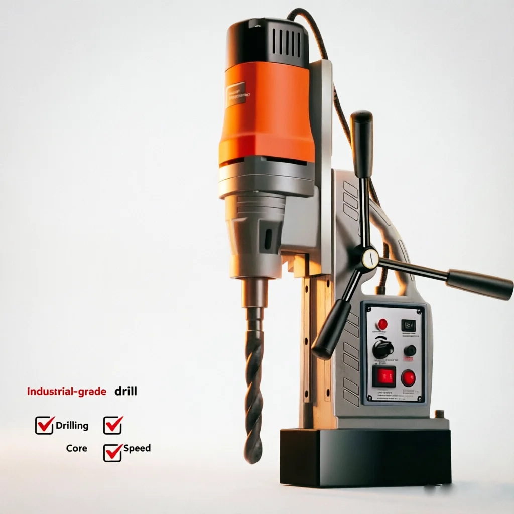 Portable Small 1.5-18mm Magnetic Drill Iron Suction Electromagnetic Drilling Machine Adjustable Speed Tapping Portable Drill Pre