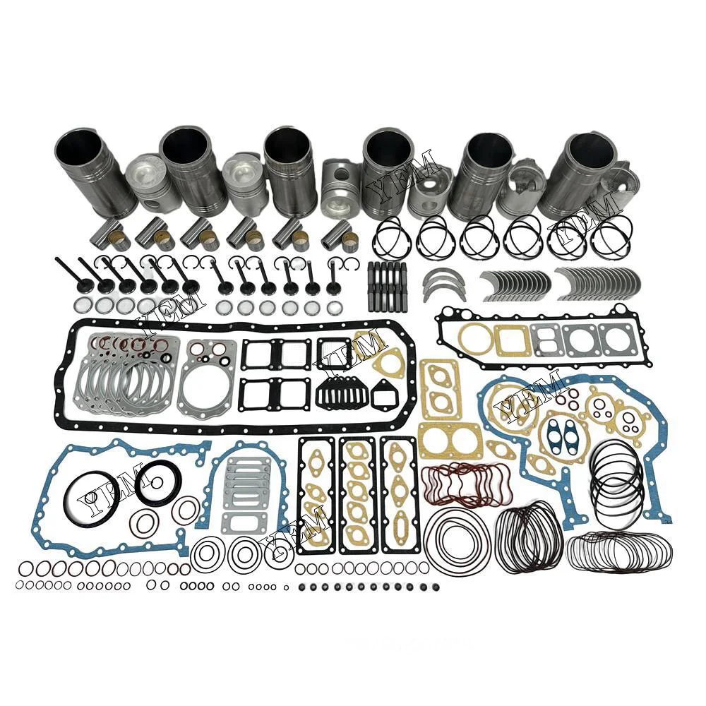 6D22 OVERHAUL KIT CYLINDER LINER KIT WITH BEARING GASKET KIT AND VALVE COMPATIBLE WITH MITSUBISHI ENGINE.