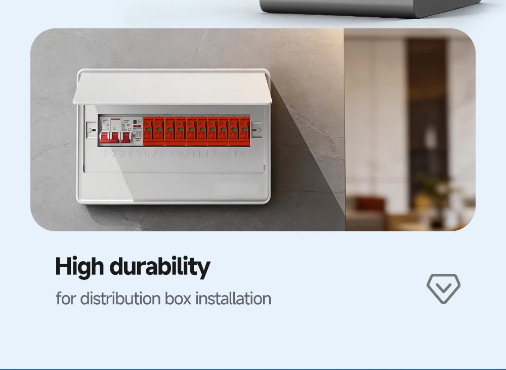 2P DC-Serien-Überspannungsschutzgerät 500V 600V 800V 1000V 10-20KA 20-40KA für Photovoltaik-Solaranlagen-Blitzschutz – Detail 5