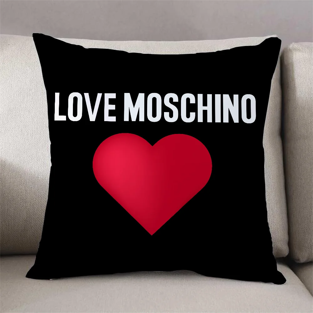 MOSCHINO Decorative Pillow Covers for Sofa Cushions Covers Cushion Cover 40x40cm Twin Size Bedding Couch Pillows for Bedroom