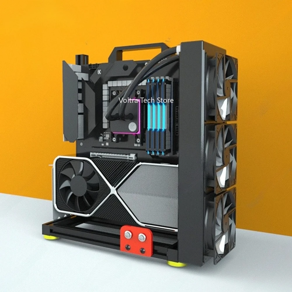 إطار كمبيوتر مفتوح، حامل لوحة  - مراجعة Pc Water Cooling وسعره