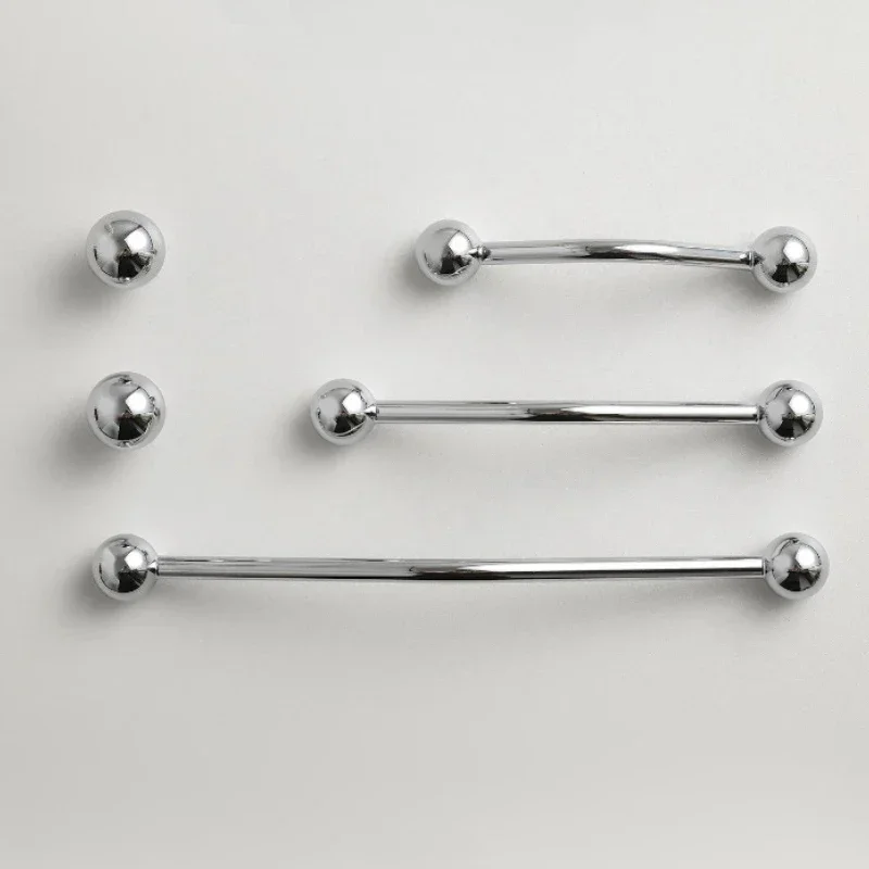 Cabinet Knobs and Handles Silver Drawer Knobs Chrome-plated Kitchen Cabinet Storage Handles Cupboard Wardrobe Closet Door Pulls