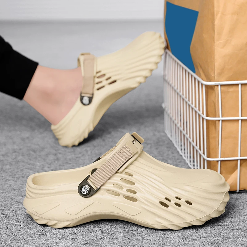 

Men's Summer Casual Clog Shoes on-Slip Durable Sole Comfortable Slide-On Design Suitable for Outdoor Indoor Men's Beach Shoes