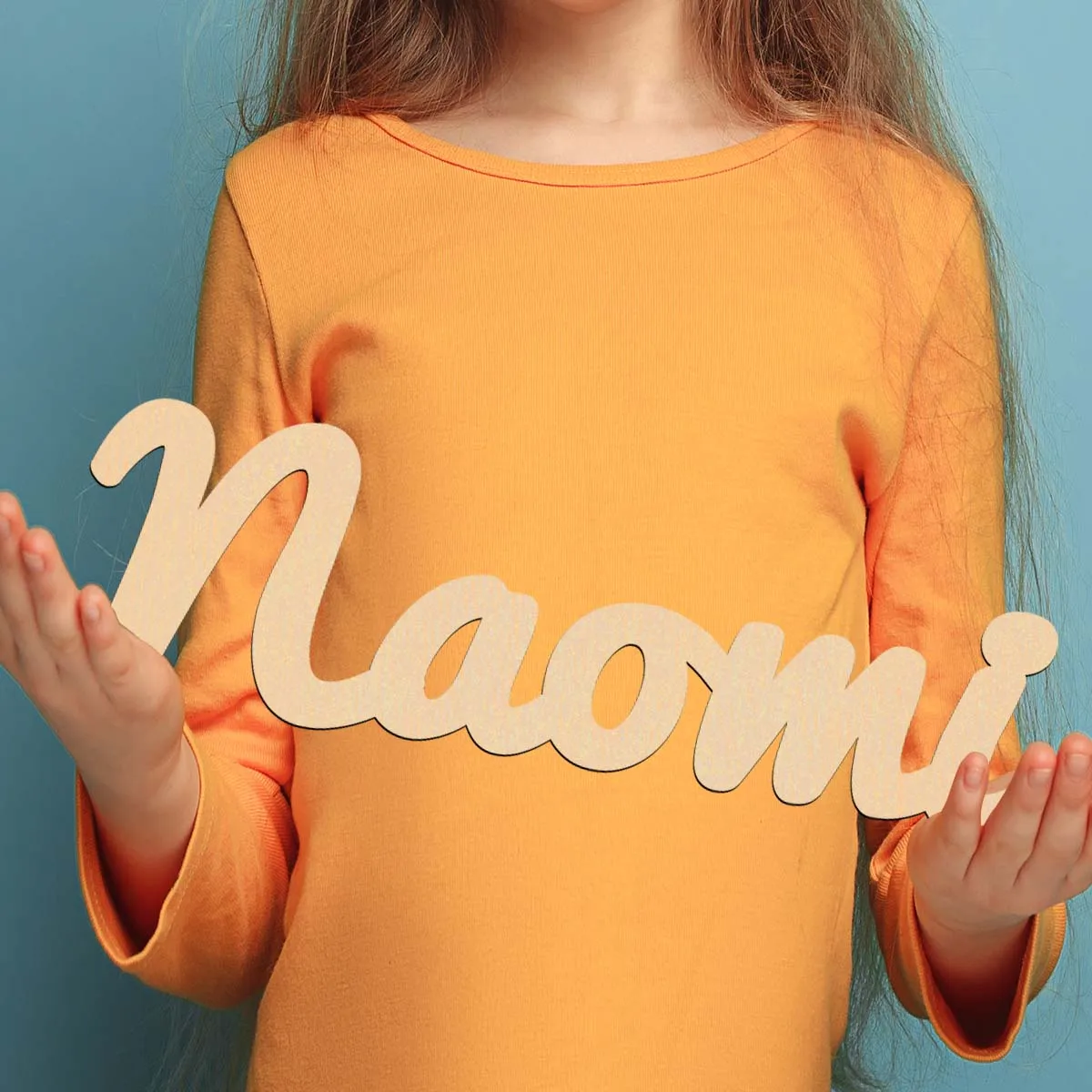 1pc Funny naomi example Custom Name Wooden Decor Laser-Cut Sign Wooden Sign Wood Material Unfinished Wood for Painting