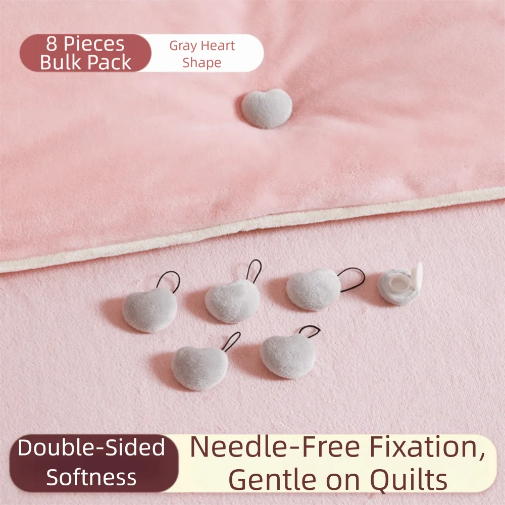 

8Pcs New Quilt Fixer Traceless Invisible Duvet Cover Pins Prevent Shifting Easy Instal Seamless Fixer Home