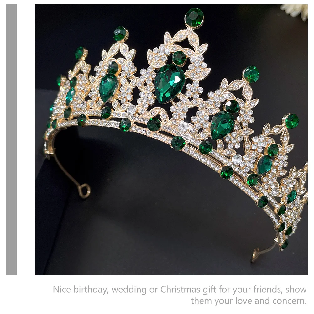 

1Set Crown Necklace Earrings Bridal Jewelry Exquisite Wedding Tiara Set Wedding Accessories for Brides Bridal Necklace Earrings