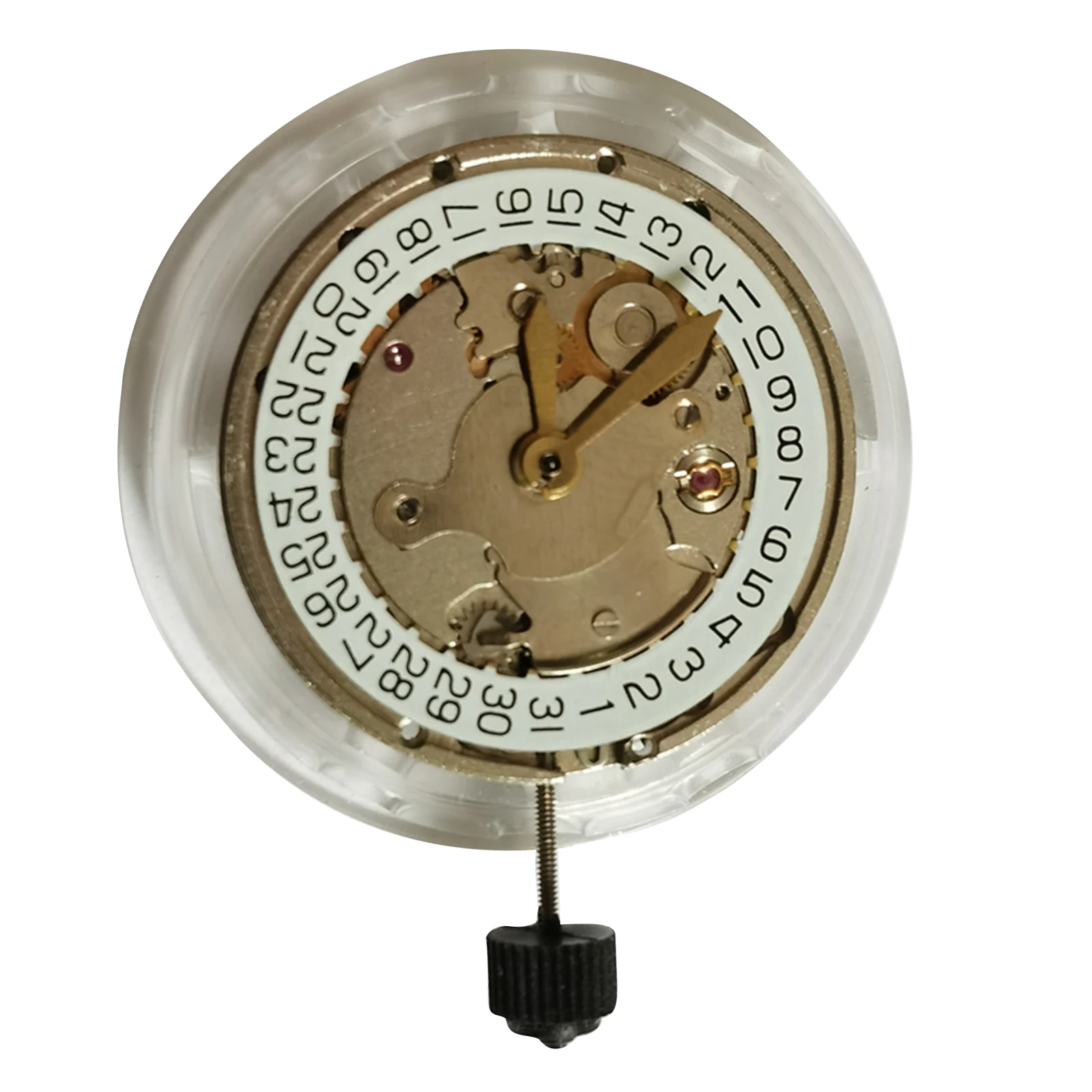 21,600bph Date@3 Mechanical Automatic Watch Movement For ETA 2824 Asia Shanghai 2824 White Dial Watch Movement With Calendar