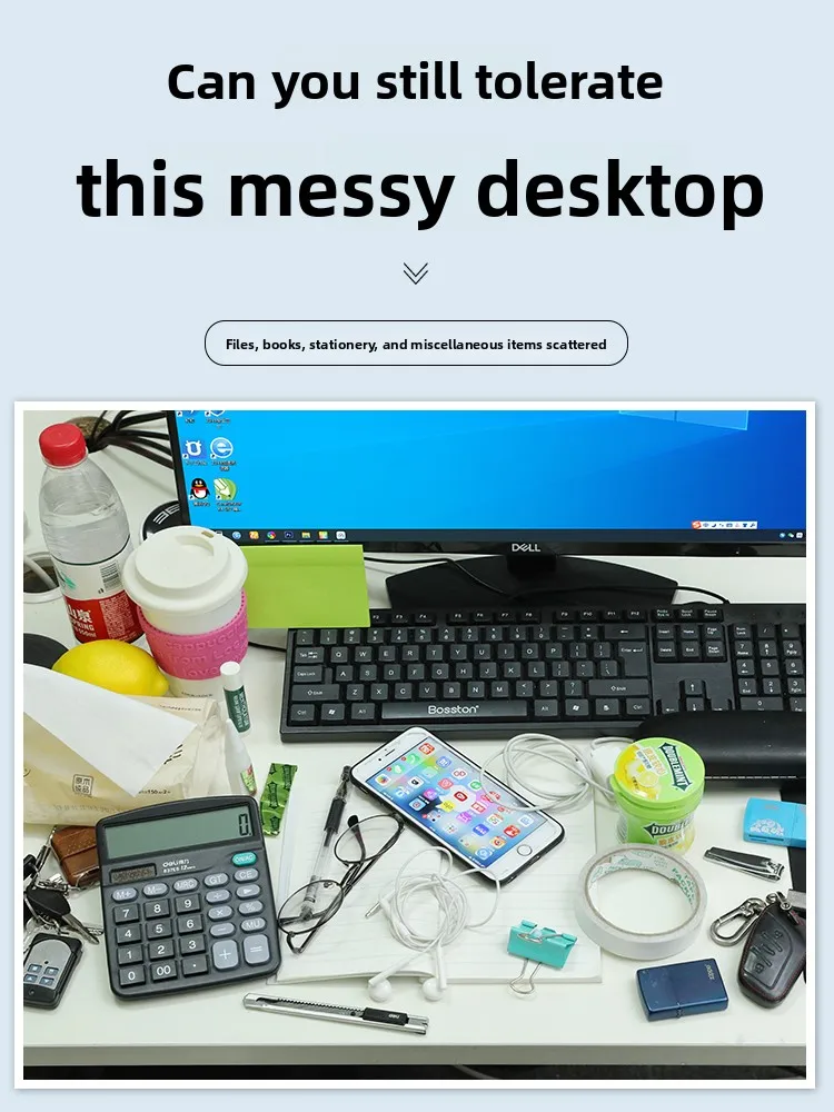 صندوق منظم مكتب كبير، حامل تخزين من Der Supply، صينية أقلام، منظم مستندات متنوع، تصميم Ra Simptic