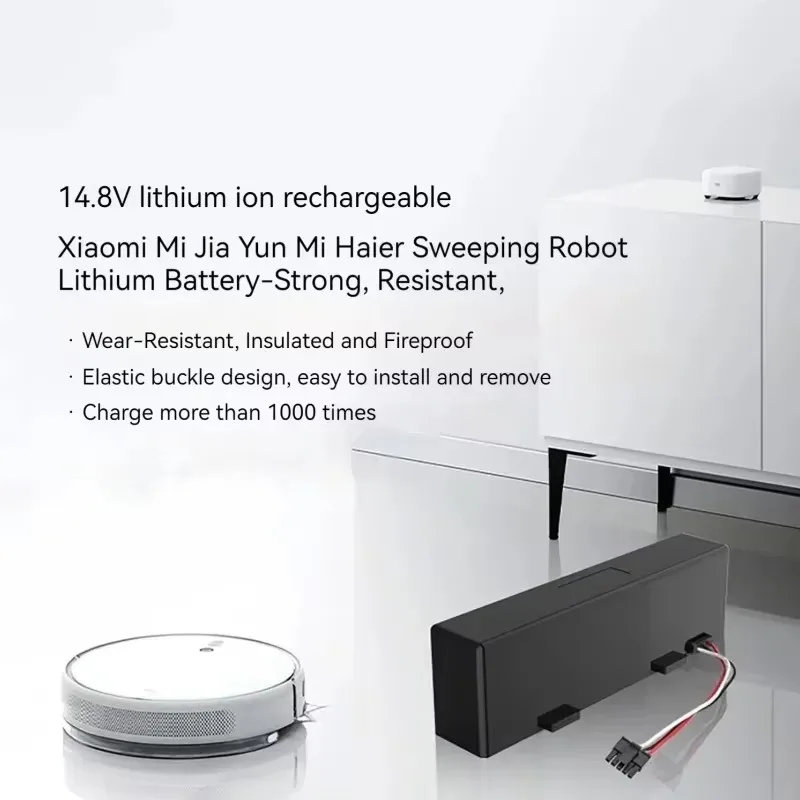 Brand-new14.8V 12800mah Xiaomi mop Pro robot stofzuiger batterij vervanging STYTJ02YM geschikt voor Yunmi MVVO1-JG Haier JX37