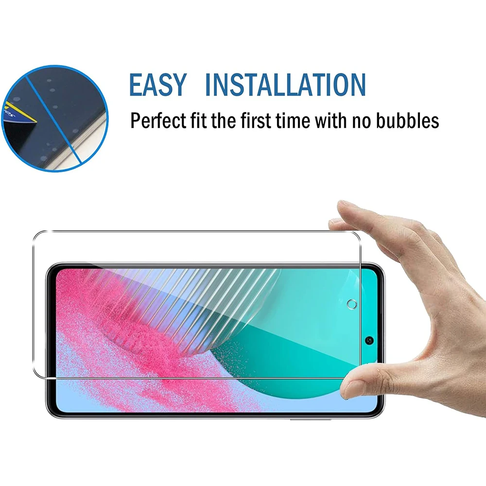 3PCS Tempered Glass for Samsung Galaxy F11 F41 F12 F42 F52 4G 5G F62 Screen Protector on Samsung F13 F23 F14 F34 F54 F19 F21 Pro