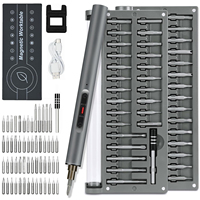 CREATIONSPACE Electric Screwdriver Set 60 Piece Mini Precision Cordless Screwdriver Repair Tool Kit with LED Lighting