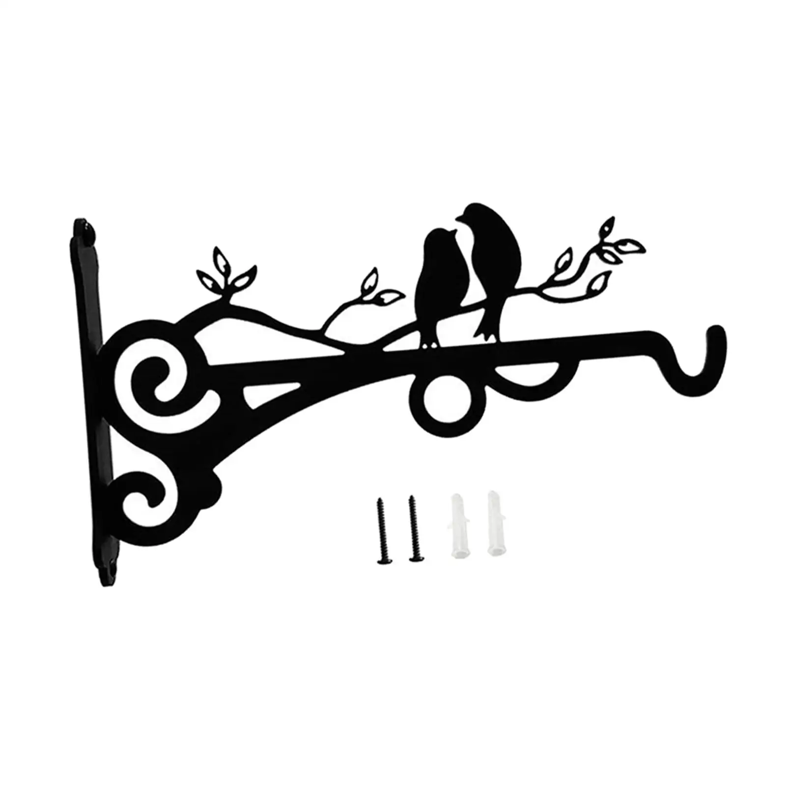 

Outdoor Planter Hooks Wall Mount Decorative Iron for Balcony Garden Window