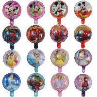 10pcs 10inch Cartoon Mickey Minnie Foil Balloons Pincess Birthday Party Decorations Kids Toys Baby Shower Air Globos Supplies