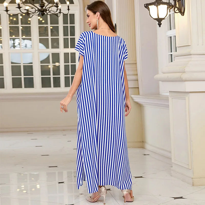 Boho Women's New Cotton Bow Vacation Beach Dress Sun Protection Loose Large Size Robe Bikini Blouse Dresses For Women Vestidos