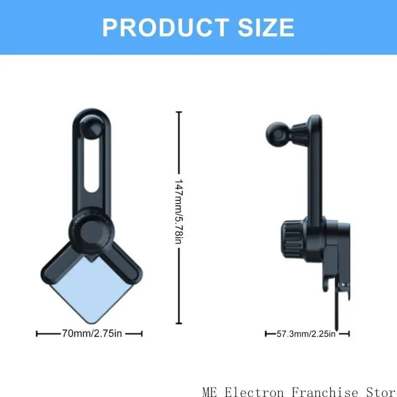 توفر قاعدة الهاتف T5EA Innovative Car Display مع واجهات 17 مم تثبيتًا بسيطًا ومتانة ممتدة للسيارة