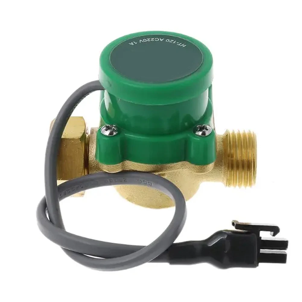 

HT-120 G1/2 \"-1/2\" Hot And Cold Water Circulation Pump Booster Flow Switch 1.5A HT-120 Water Pump Flow Switch 4 Points