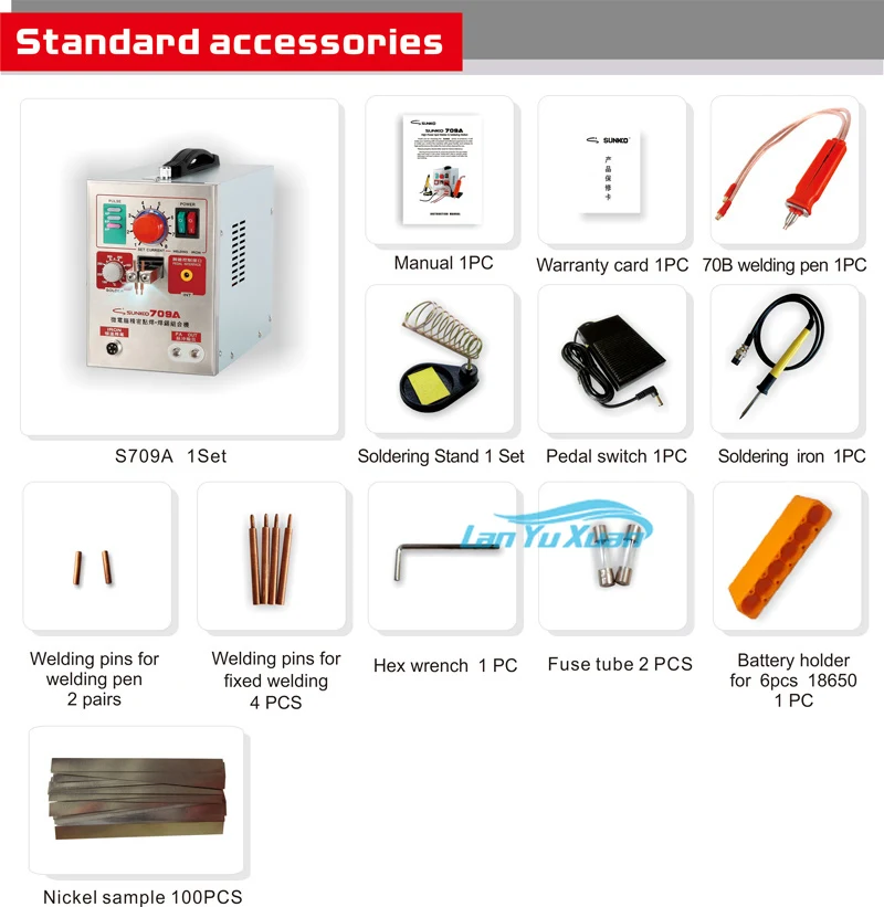 Sunkko 709A Elektrische Voertuig Batterijen Tab Spot Lasser 18650 Lithium batterie Lasmachine Met Spot Lasser Pen