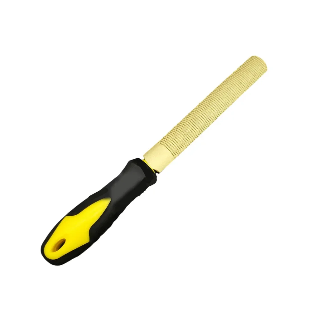 

Rasp File Semi-circular Rasp Yellow File 110mm Length 6/8 Inch Better Control Easy To Grip Woodworking Carving