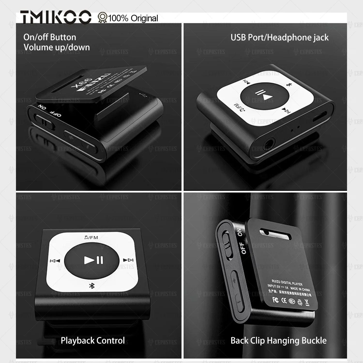 2025 NEUE Sport MP3 Musik Player Bluetooth Tragbare Clip Mini Walkman Student Musik Player Mode Musik Player Mit FM radio