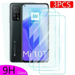 3Pcs Protective Glass for Xiaomi Mi 10T Tempered Film For Redmi Note 10 Pro Max 10S Mi10 T Lite 5G 10tpro Screen Protectors