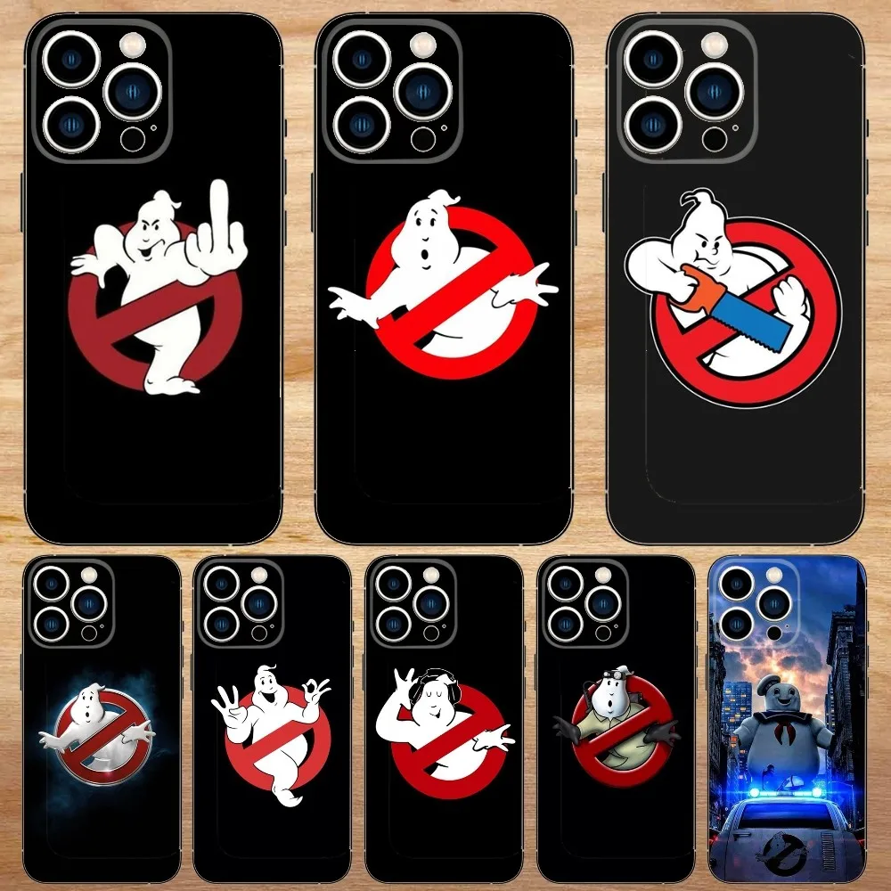 Movie G-Ghostbusters Phone Case For iPhone15,14,13,12,11,Pro,Max,Plus,Mini,X,XS,XR,8,7,6,S,Plus,SE Soft Black Case