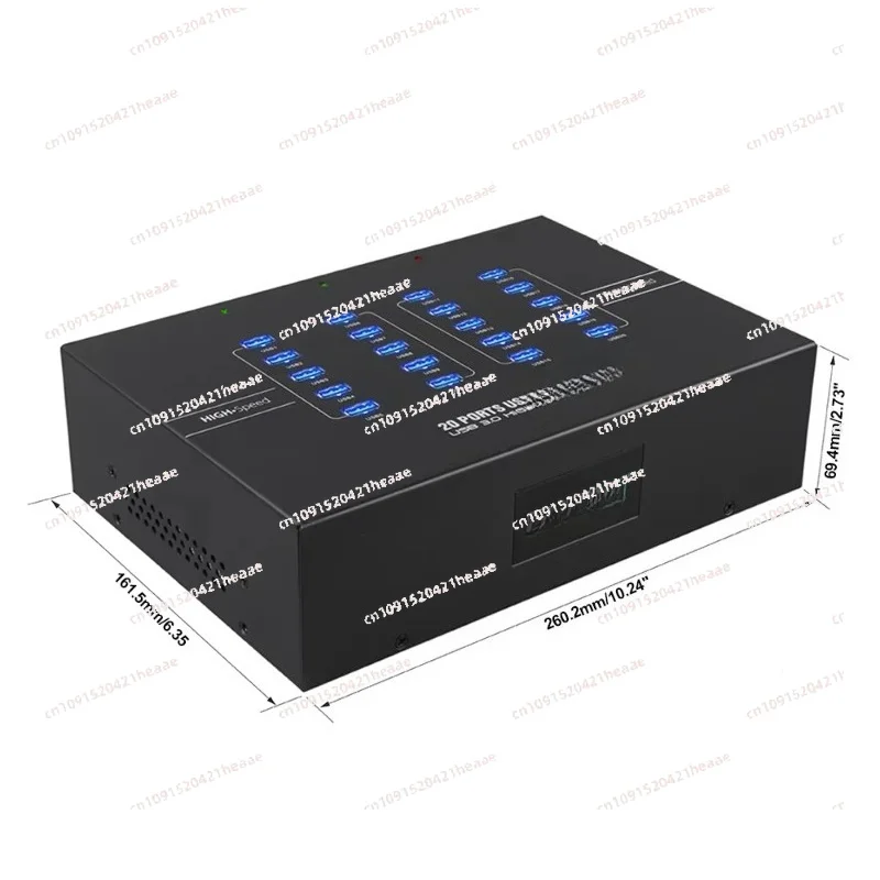Suitable for  A-223 Industrial 20 Port USB 3.0 Hub  Data Box 20 Ports Powered USB Hub