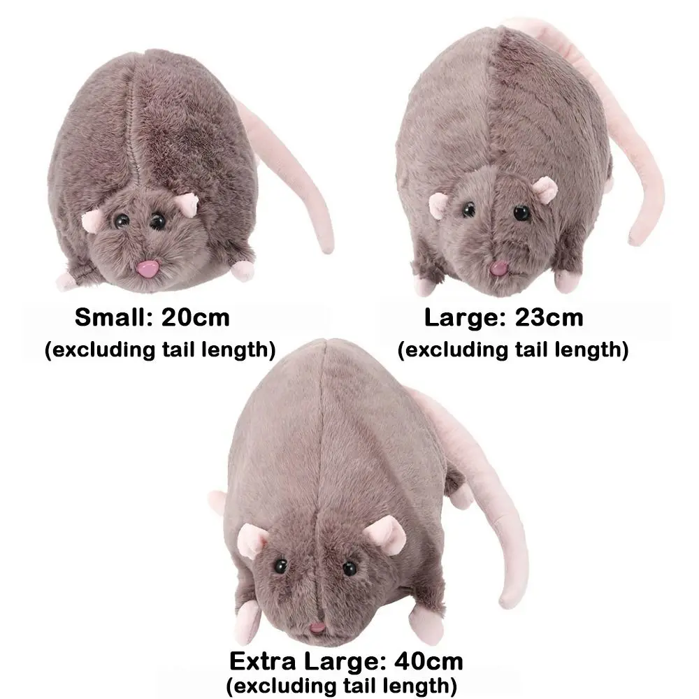 Cute 35/50cm Mouse Doll Plush Oversized Flower Branch Rat Doll Cartoon Soft Animal Figure Kids Gift Birthday image 6