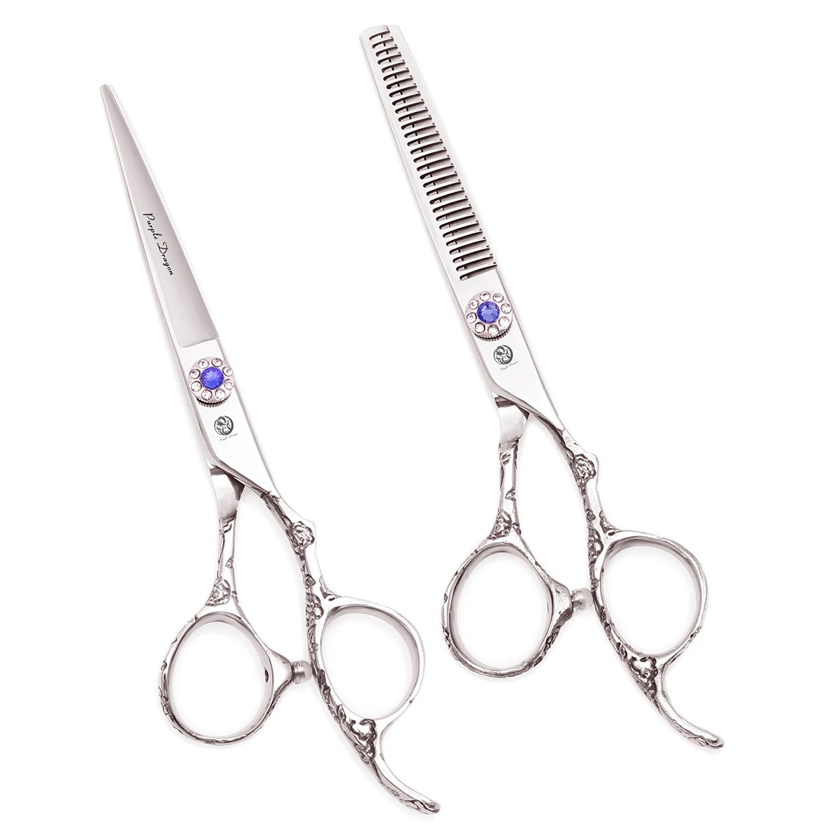 Professionelle Haarschere JP Edelstahl Haarschneideschere 5,5" 6" Friseursalon Effilierschere Regenbogen Haarschnittschere Z9002 – Detail 4