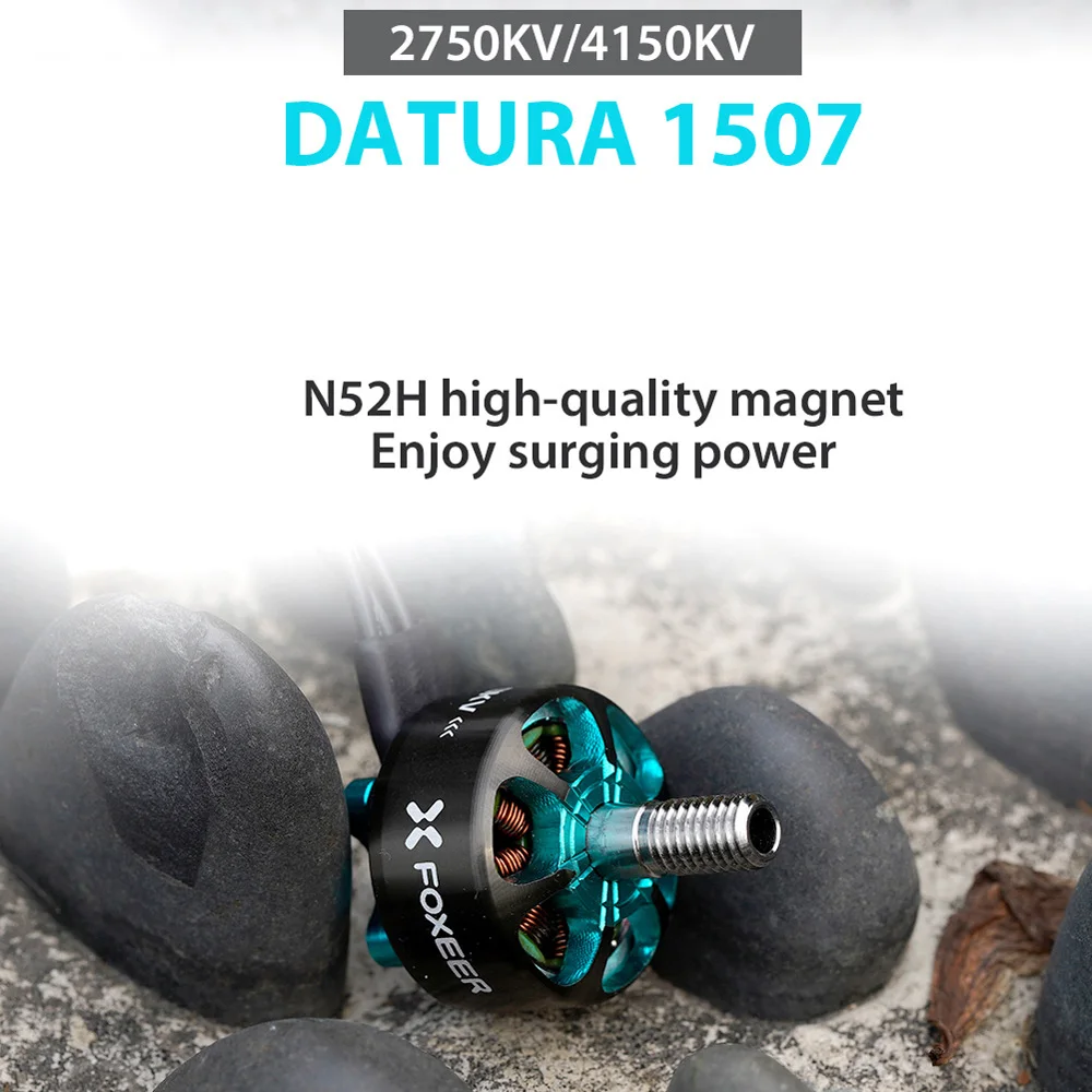 Foxeer Datura 1507 4150KV 2750KV 4-6S motore Brushless compatibile 3-5 pollici elica per RC FPV Freestyle Cinewhoop Ducted Drone