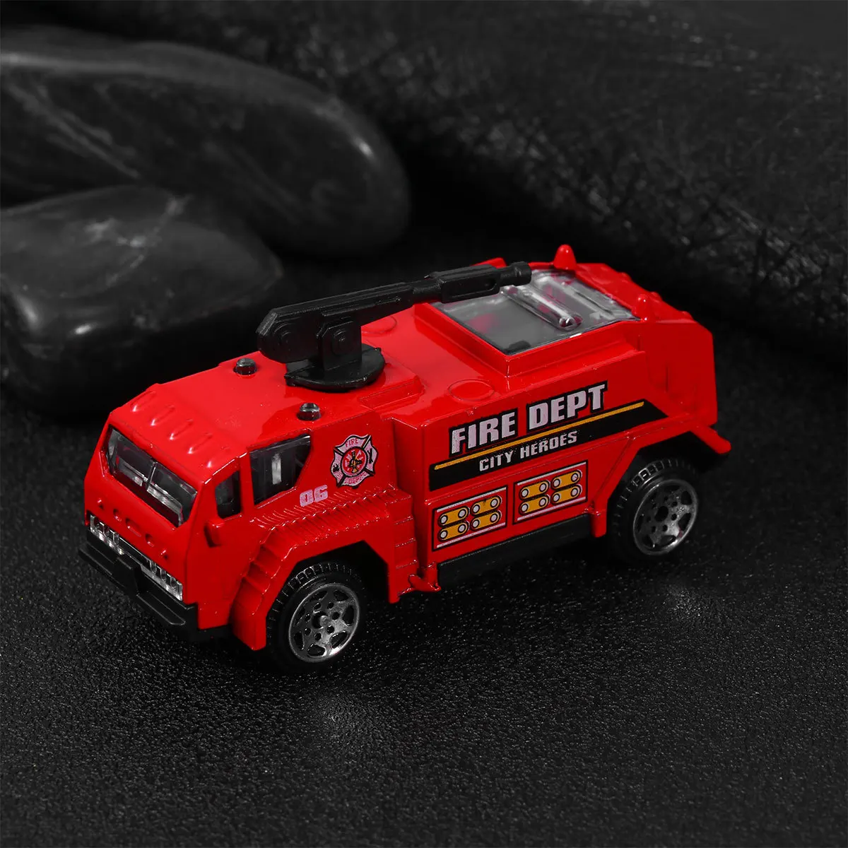 

6Pcs Fire Engine Set Simulation Pull Back Cars High Quality Safe Durable Kids Gift Collection Kids Car Toy Simulation Car Toy