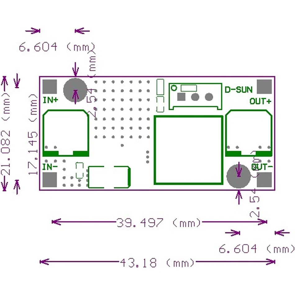 6Pc XL6009 Boost Converter Module DC-DC 3-32V to 5-35V Adjustable Output Voltage 4A Power Supply Power Converter Board Regulator