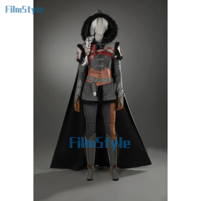 زي سيري التأثيري لعبة ويتشر 4 زي الهالوين كرنفال حفلة عيد الميلاد لعب الأدوار ملابس الملابس للنساء #3