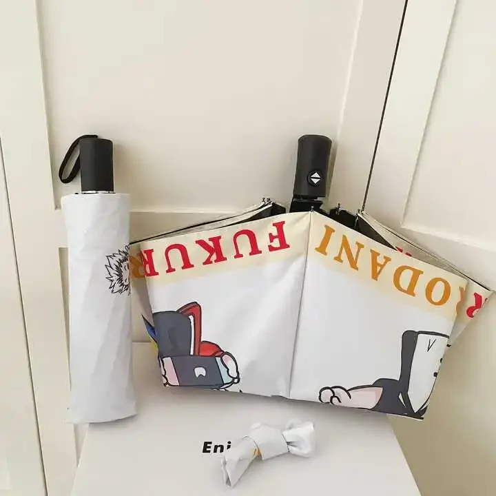 أنيمي هايكيو!! أضعاف تأثيري الكامل التلقائي الكرتون واقية من الشمس ظلة يندبروف مظلة لطيف هدية عيد ميلاد إرسال صديق