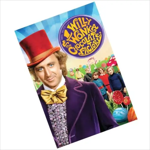 Metal  Willy Wonka Chocolate Factory Movie Poster Tin Sign Door Plaque Wall Art