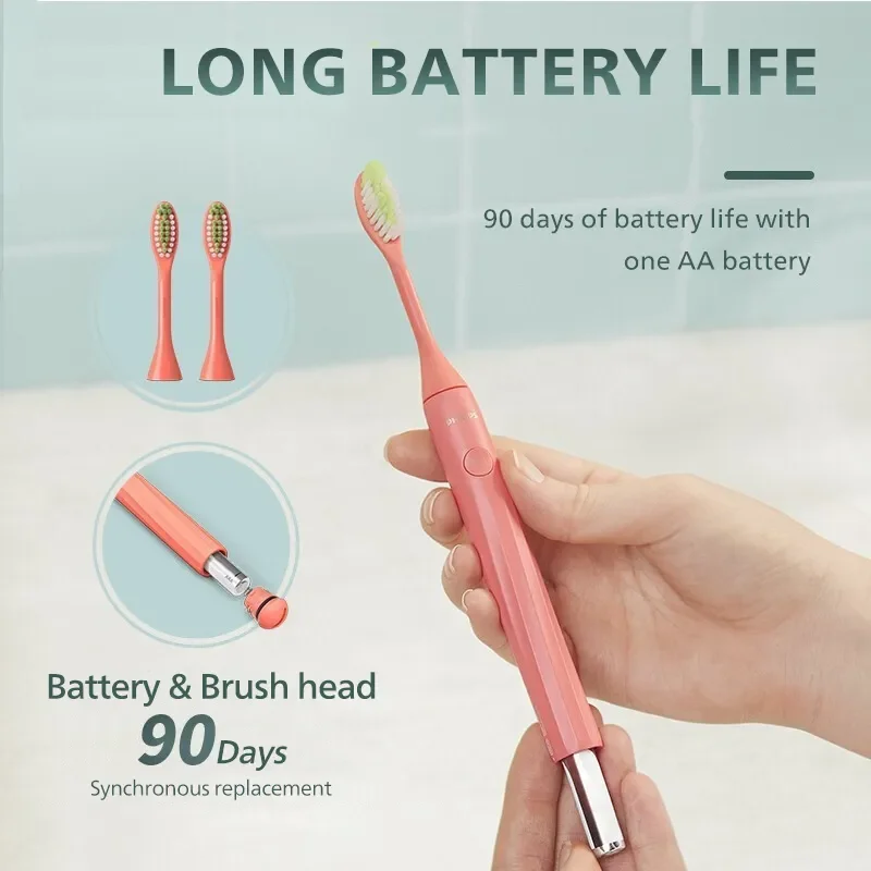 Philips HY1100 Electric Toothbrush and BH1022 Toothbrush Head Adult Battery Type Acoustic Wave Vibration Portable Toothbrush